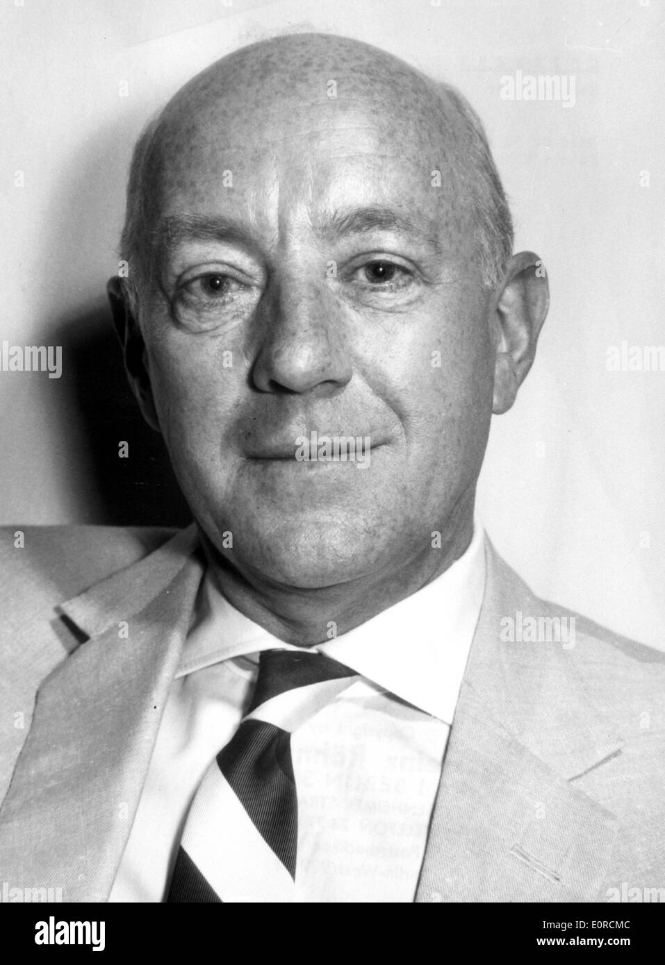 Portrait of actor Alec Guinness Stock Photo