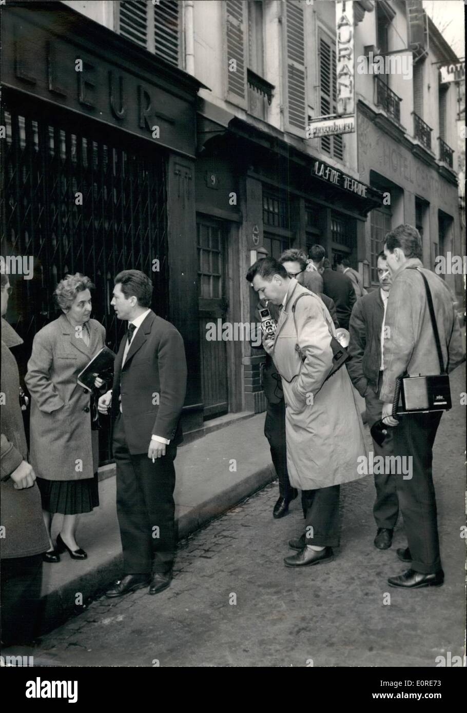 Apr. 04, 1959 - New Developments In Lacaze Case On Accuses Father Of Asking Him To Murder Jean-Pierre Guillaume: The Lacaz Case Stock Photo