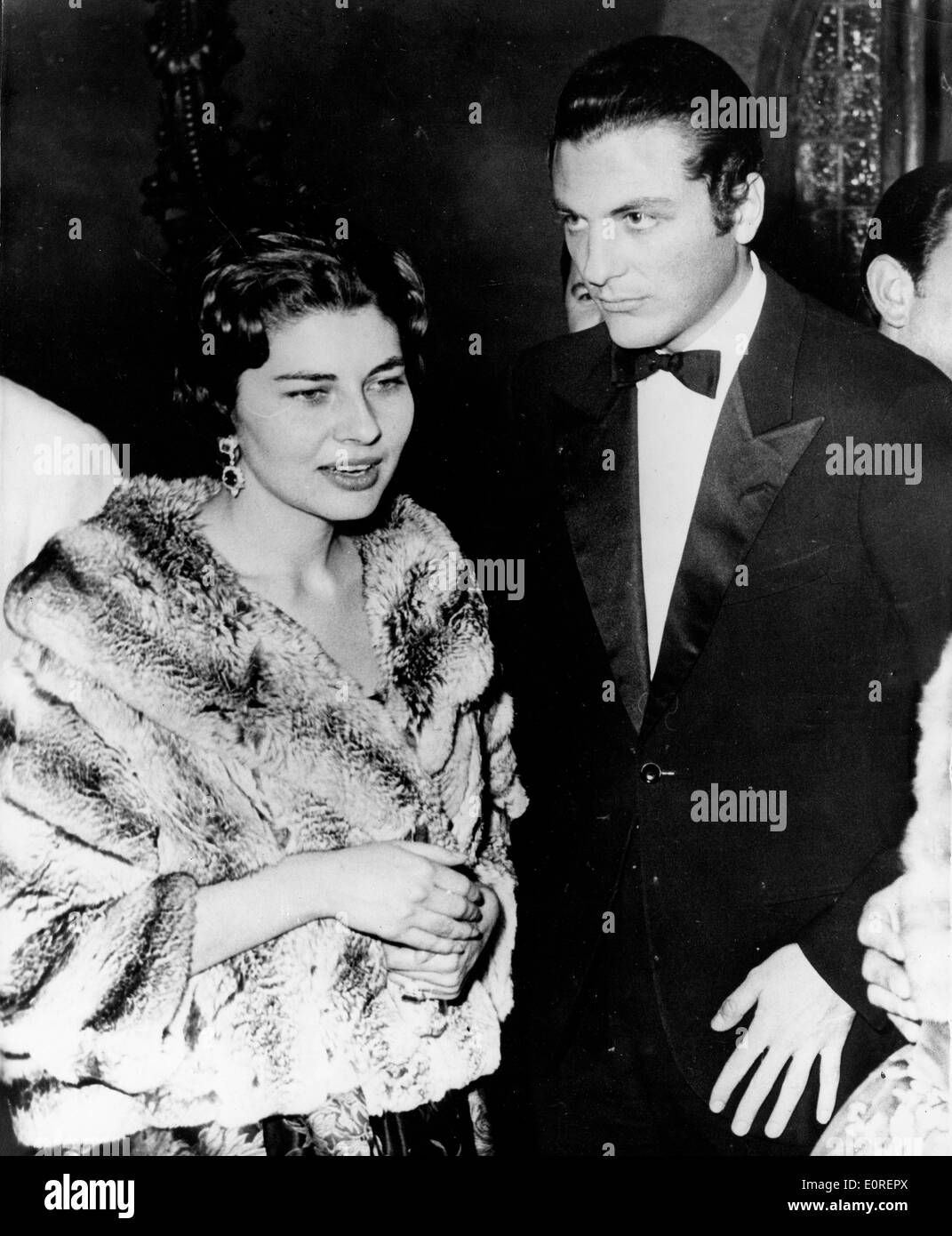 Princess Soraya with her lover Prince Raimondo Orsini Stock Photo