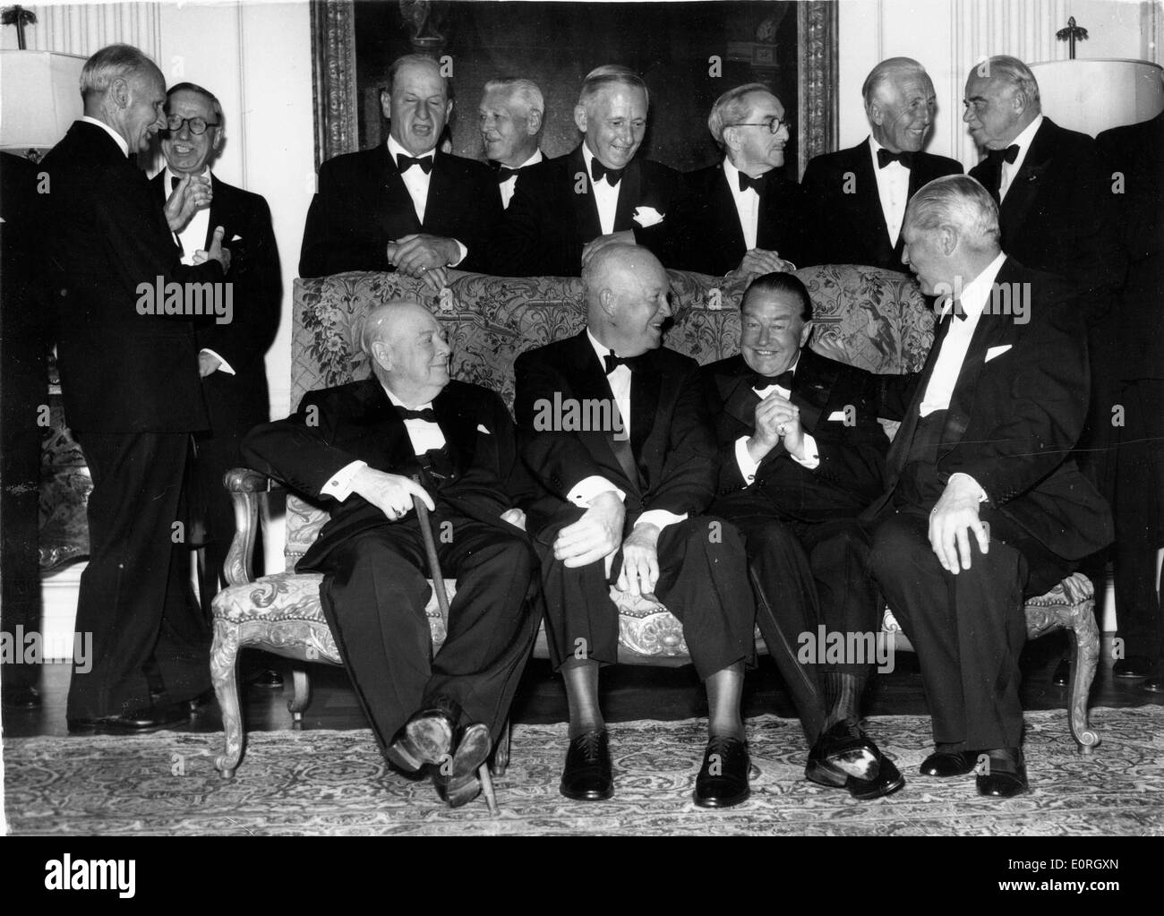President Eisenhower throws a party at Winfield House Stock Photo Alamy