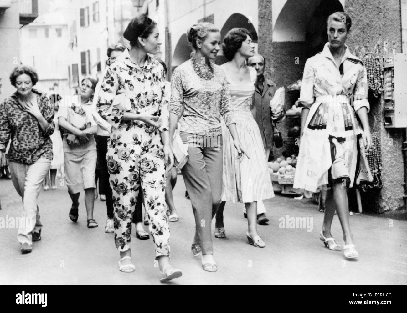 Maria Callas, Athina Onassis and Sarah Churchill Stock Photo