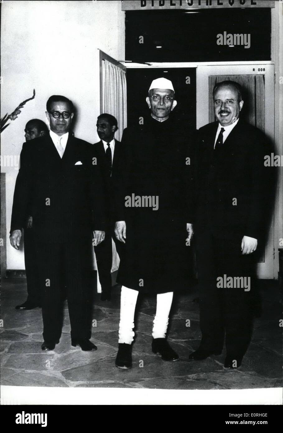 Sep 09 1959 Indian Minister Of Finances In Paris A A A œ Mr Stock Photo Alamy