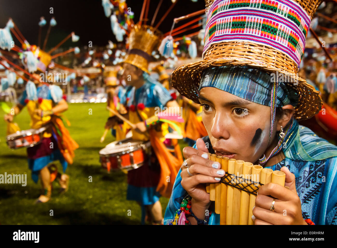 Carnival of Blacks and Whites, Colombian traditional festival. It's celebrated from 2 to 7 January of each year Stock Photo
