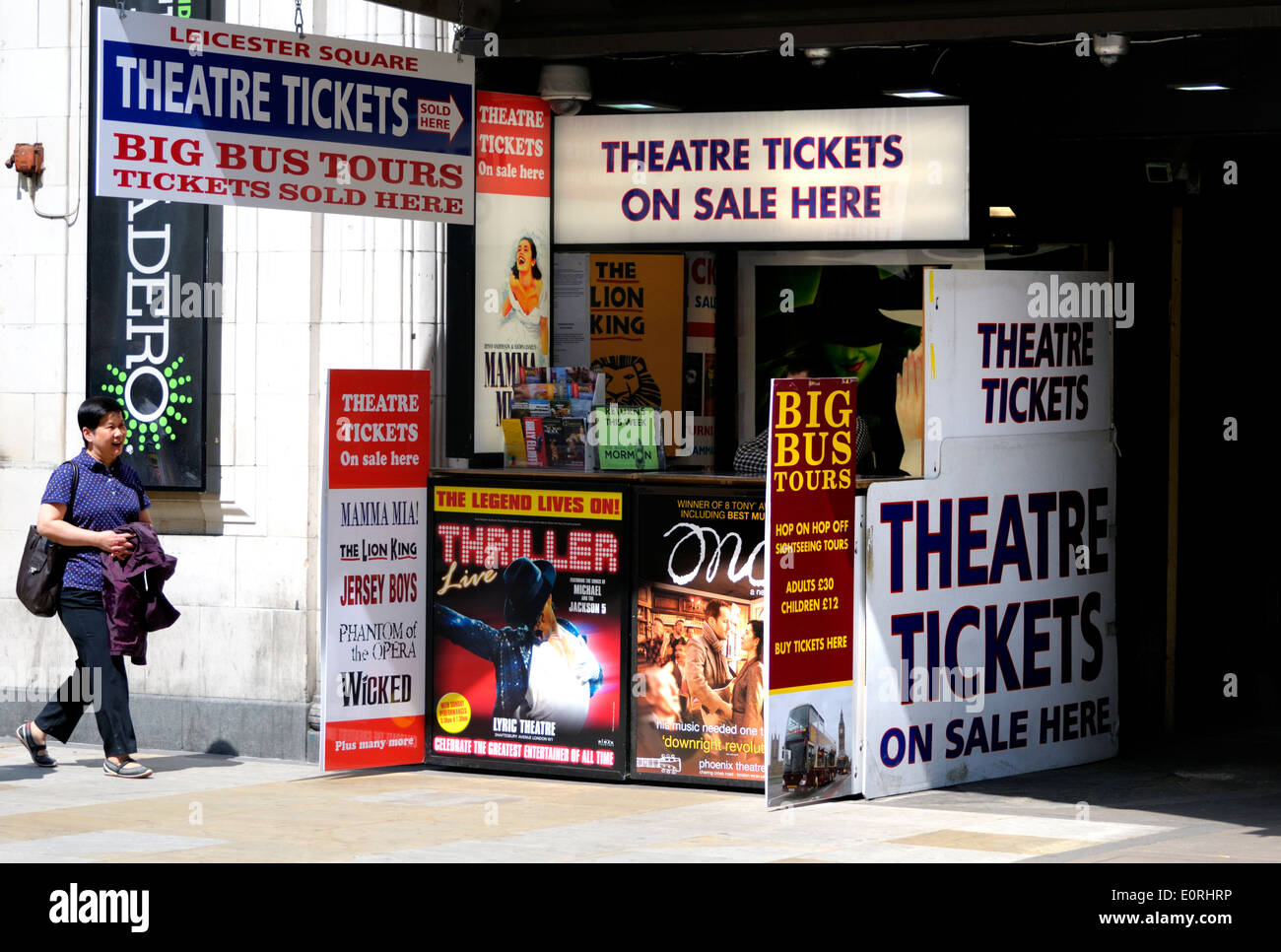 London, England, UK. Discount theatre tickets sold near Leicester