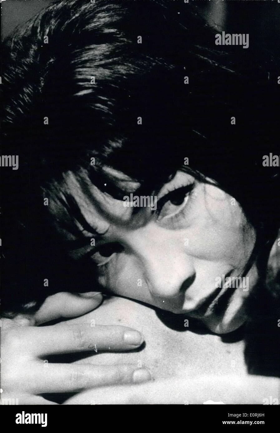 Oct. 08, 1959 - Here is a picture of Juliette Greco, the heroine in ''Drama in a Mirror'' that Richard Fleischer just started filming in Paris. Stock Photo