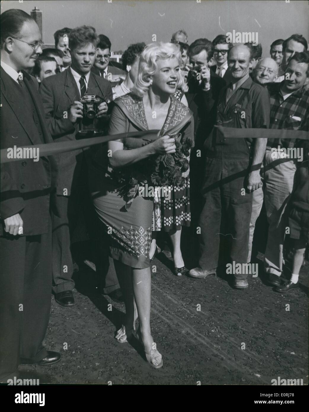 Oct. 10, 1959 - Opening of the Chiswick flyover Jayne Mansfield ...