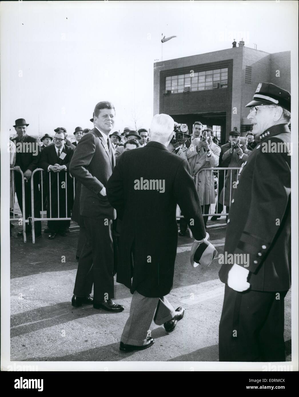 Jan 1, 1960 JFK at Marine Darin at La Guards Airport Stock Photo Alamy