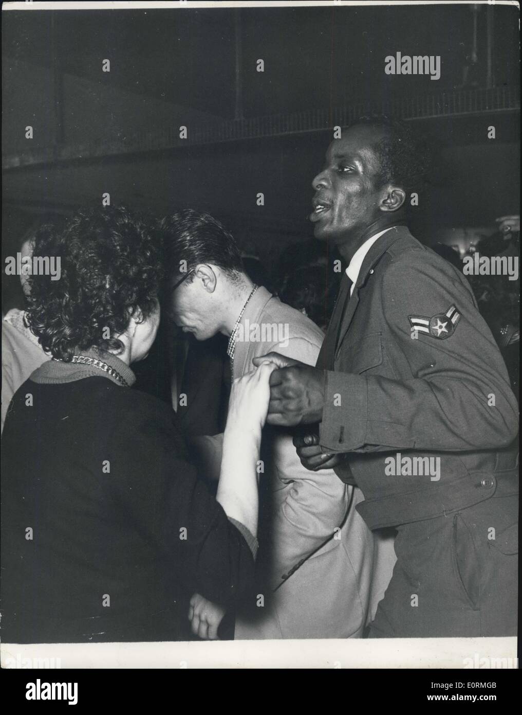 Jan 1, 1960 - The Corporal Old Weekend Pass: He came to the all-night Americana Club alone. So did she. Now they're together, dancing Wildly on the floor to the rhythms of the Roy quartet. Stock Photo