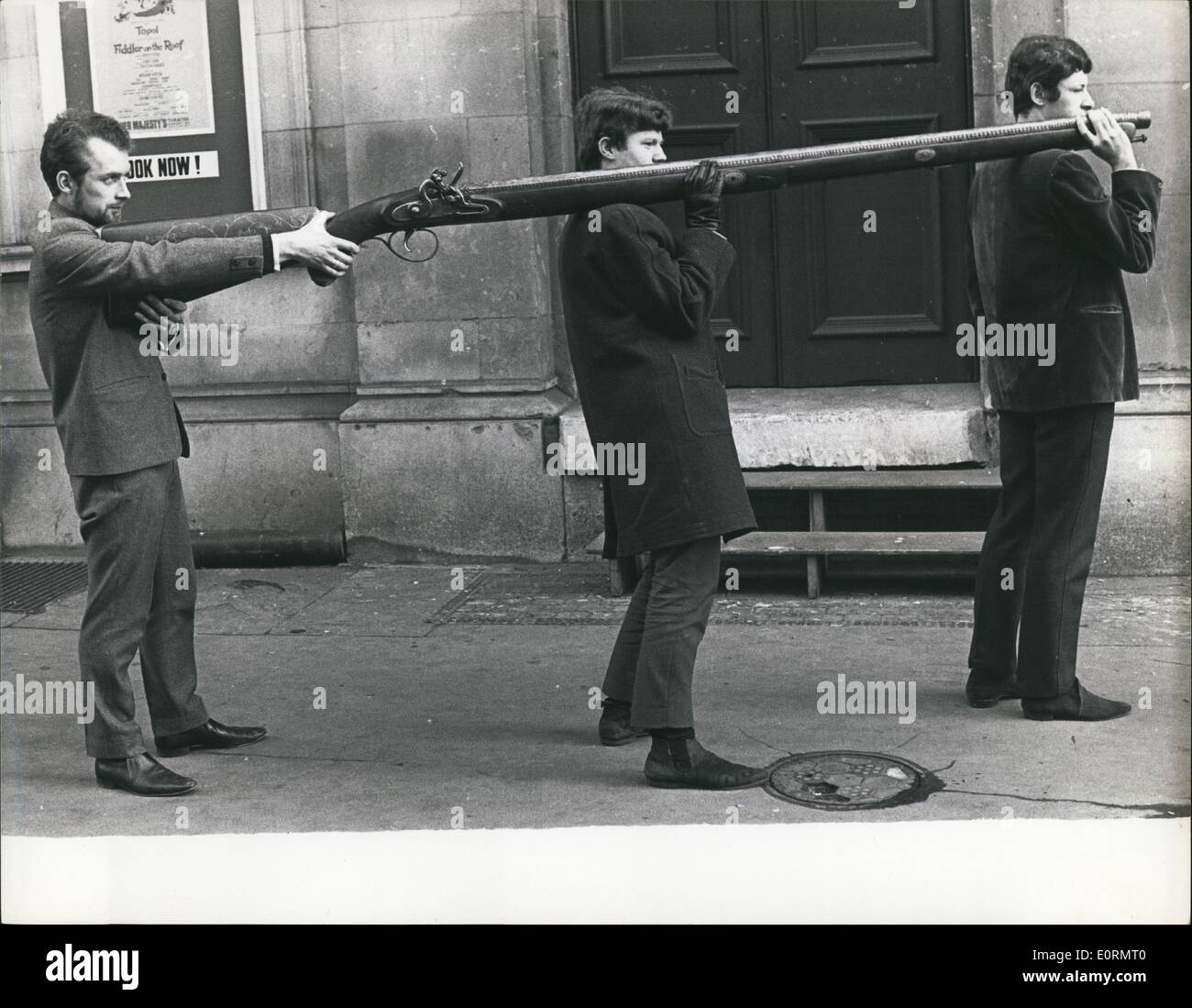 Jan 1, 1960 - The beautifully worked Indian ceremonial gun weighs 120 lbs. Stock Photo