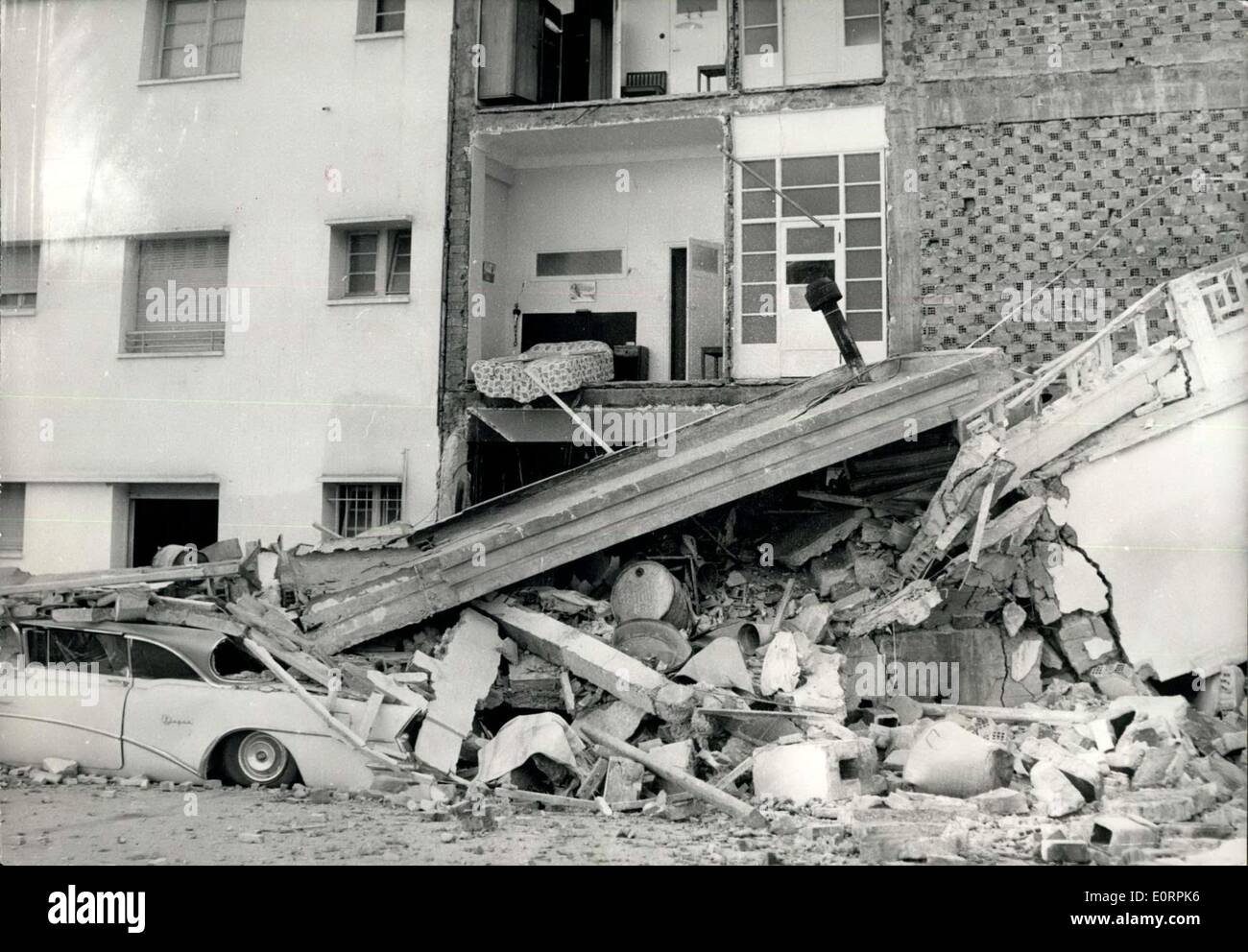 Mar. 02, 1960 Agadir Earthquake Photo shows a house ripped open exn