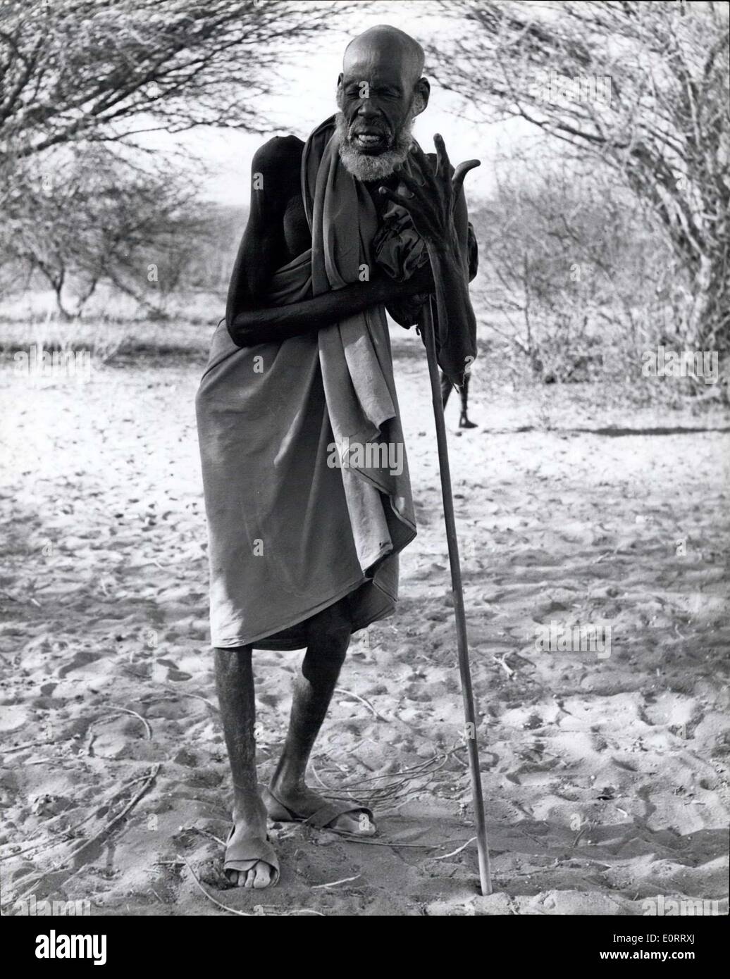 May 08, 1960 - Some guy in Kenya. Stock Photo