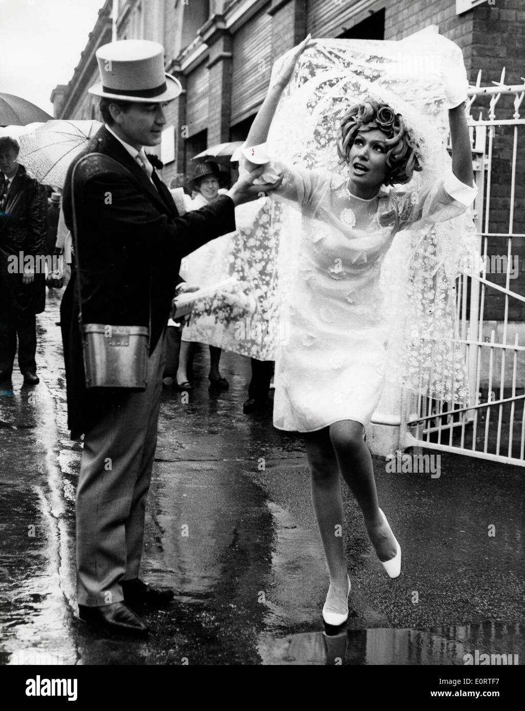 Miss Star Hellas winner Rika Diallina as a bride Stock Photo