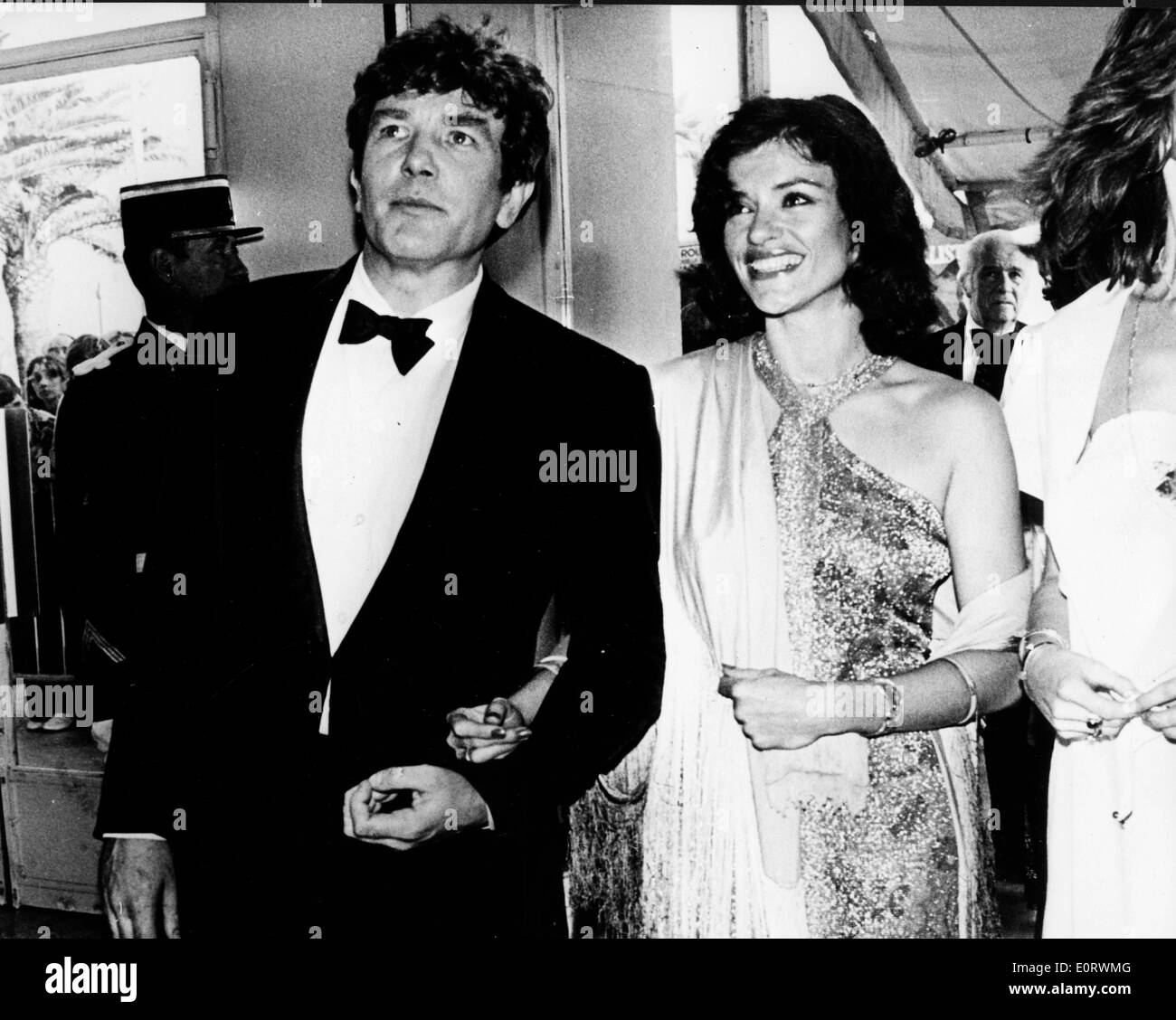 Actors Albert Finney and Anouk Aimee at party Stock Photo