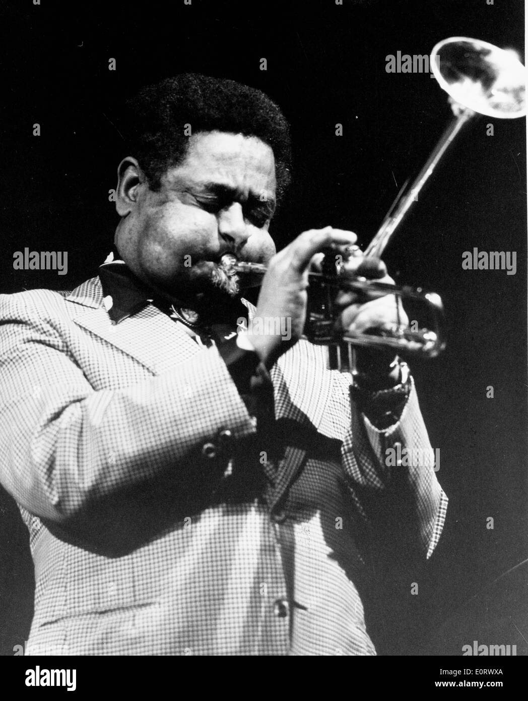 Trumpeter Dizzy Gillespie plays in concert Stock Photo