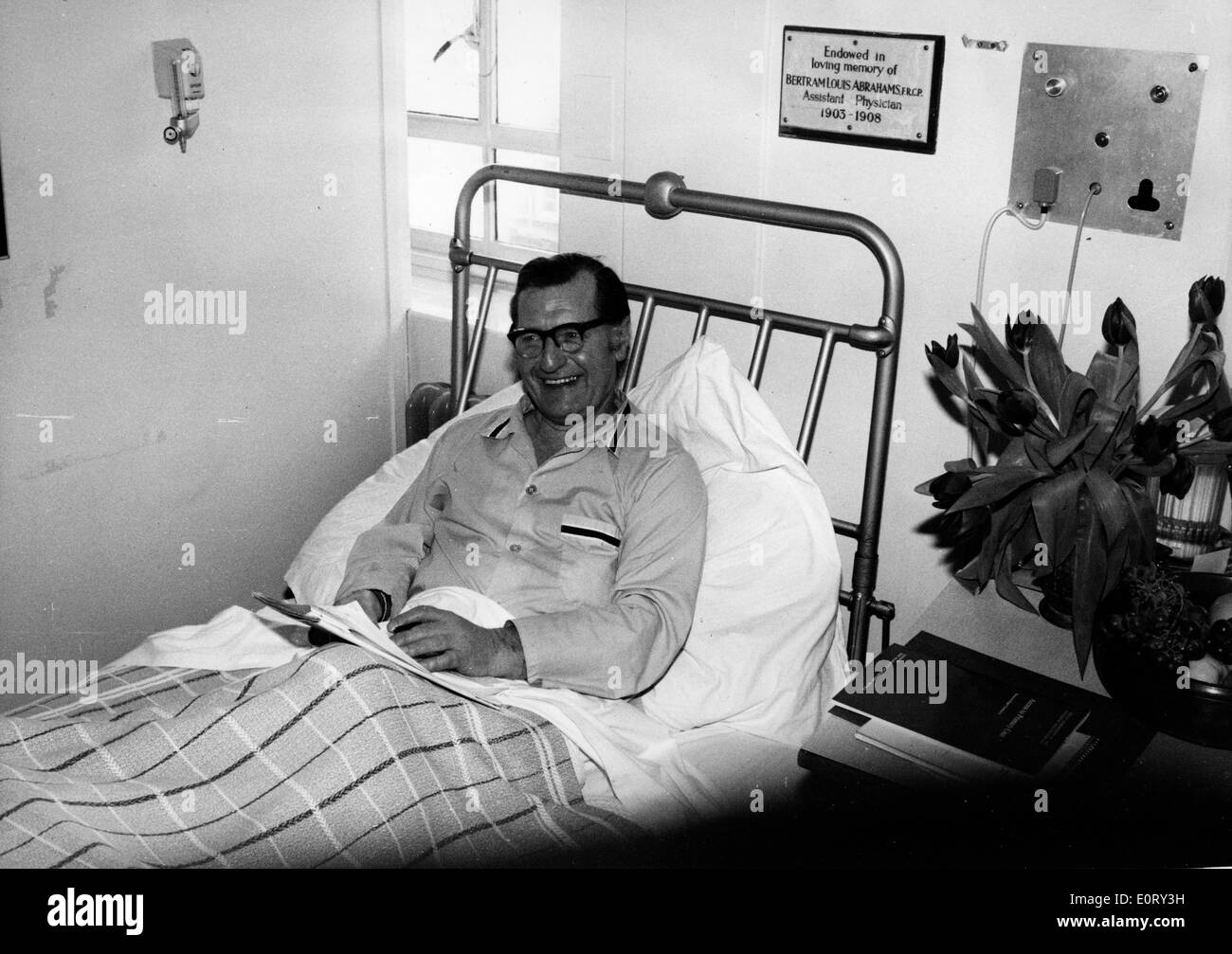 Politician David Ennals is a hospital patient Stock Photo