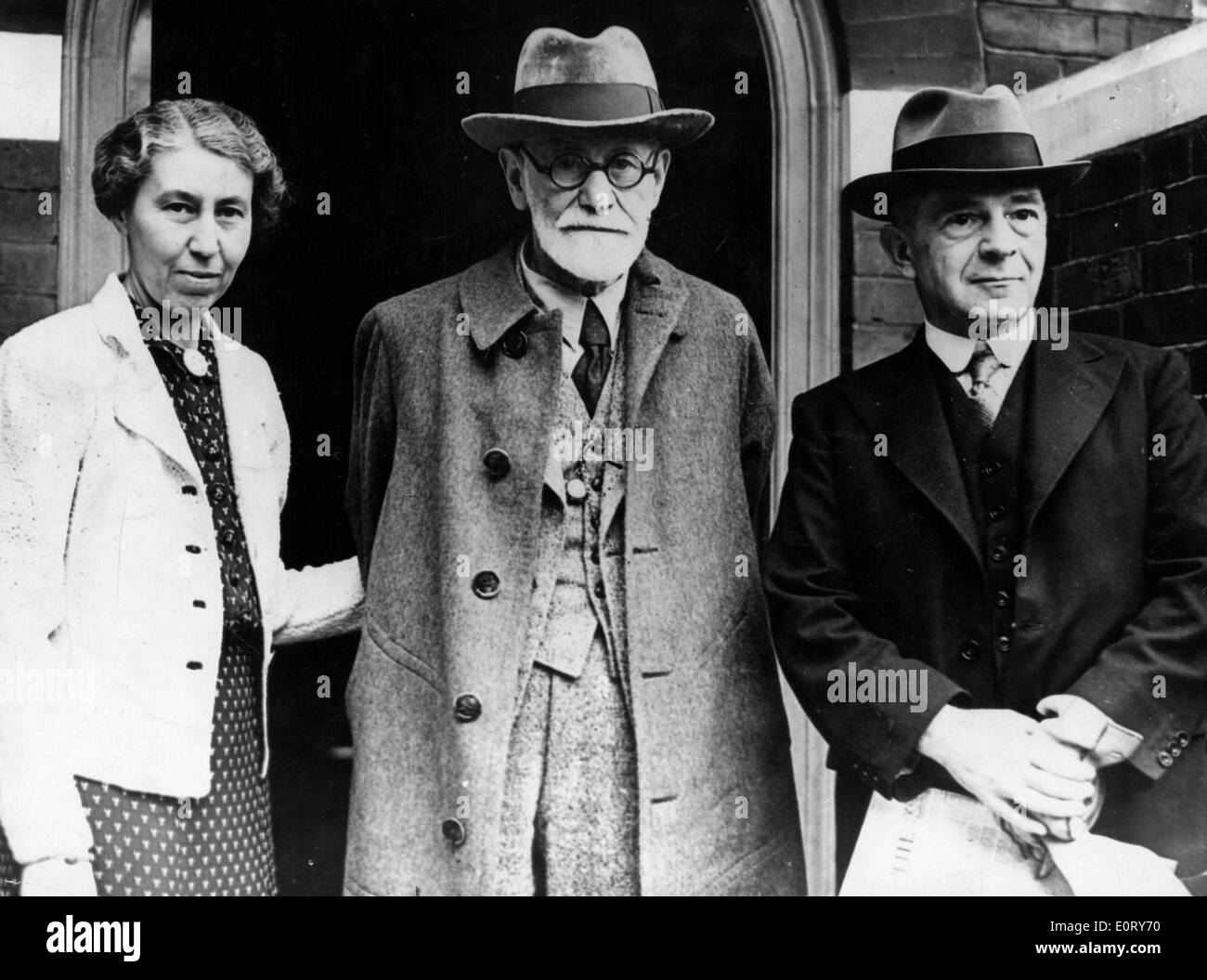 Neurologist Sigmund Freud with wife Martha Stock Photo