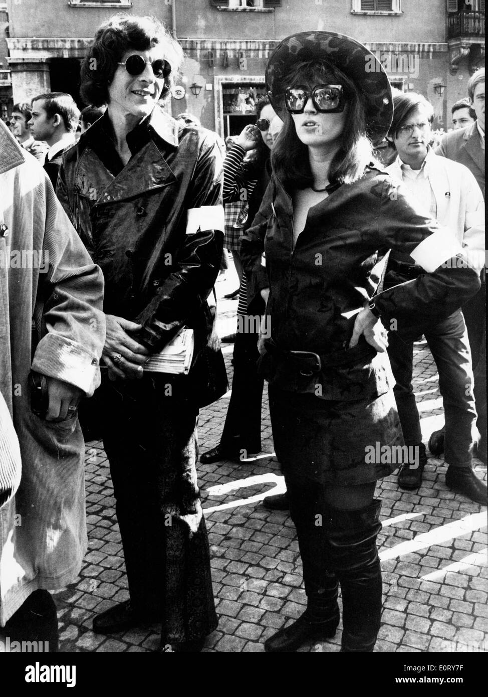 Paul Getty with wife Talitha Getty Stock Photo