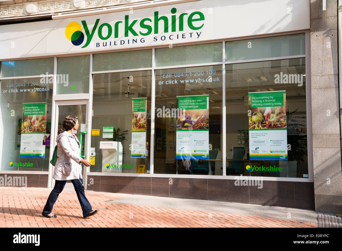 Yorkshire Building Society in Birmingham City Centre, UK Stock Photo