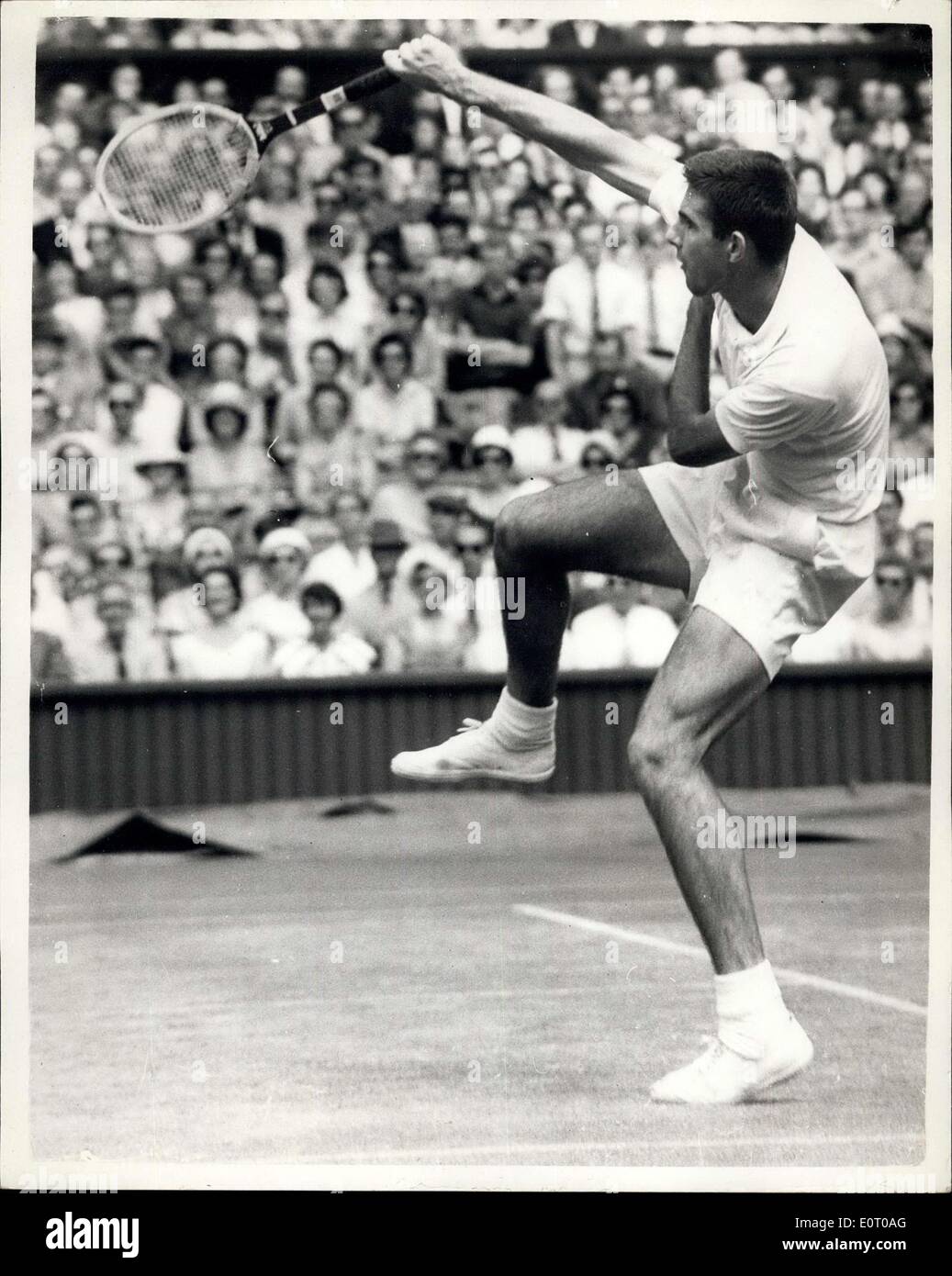 May 27, 1960 Tennis Championships at Wimbledon, Buchholz of the U.S.A