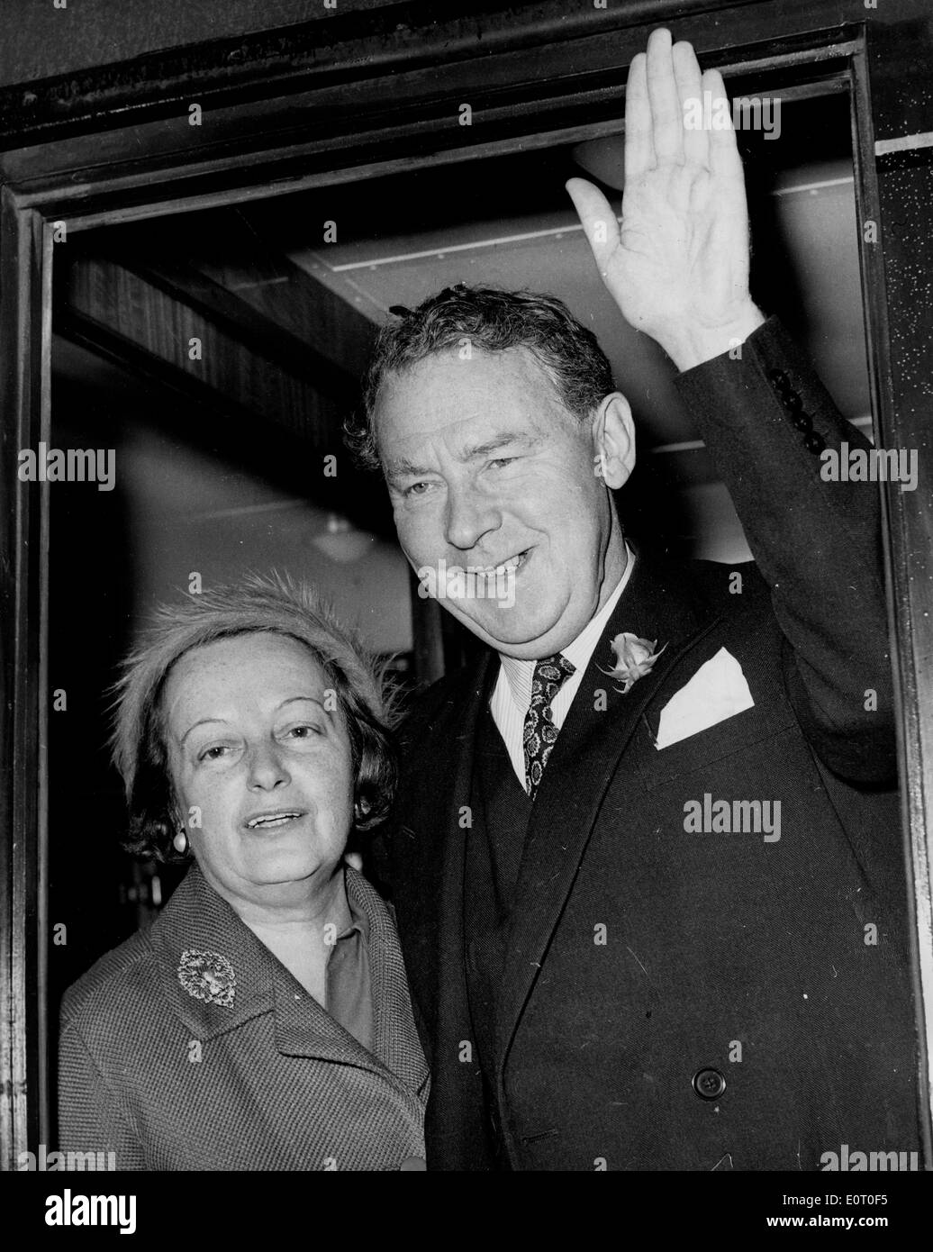 Politician Hugh Gaitskell with wife Dora Stock Photo
