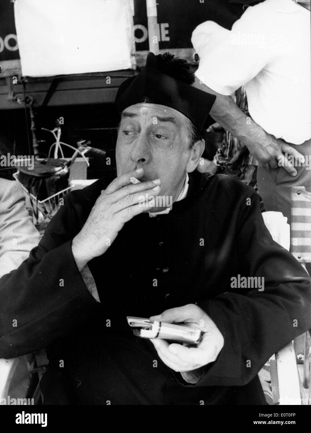 Actor Fernandel in film as 'Don Camillo' Stock Photo