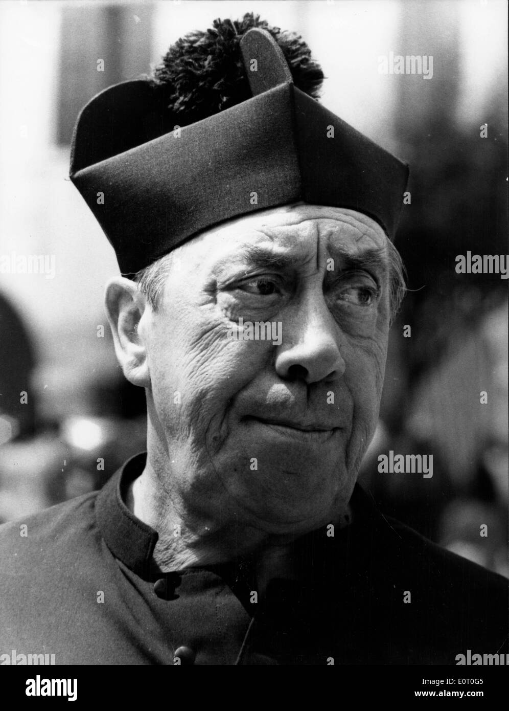 Actor Fernandel in costume as Don Camillo Stock Photo