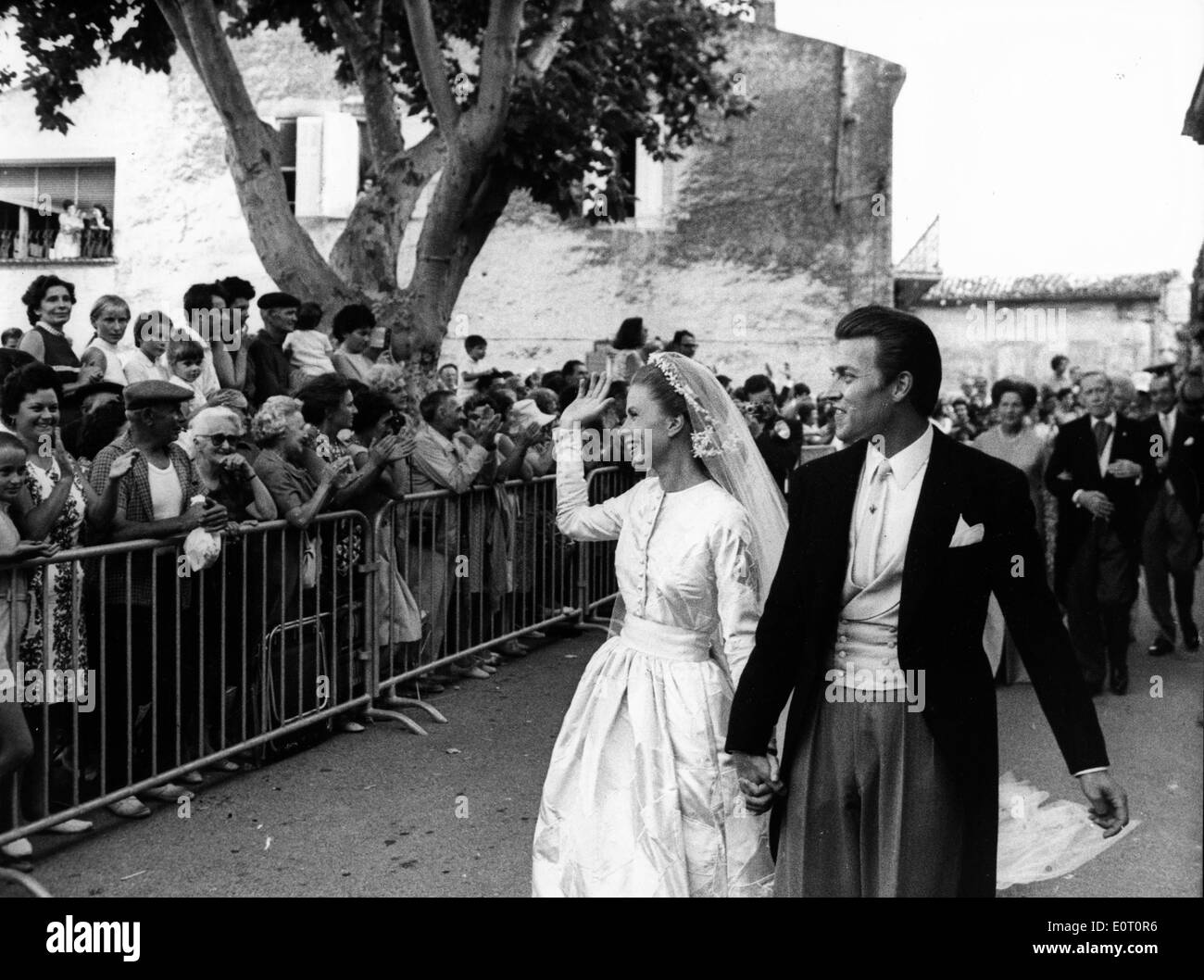 Prince Henri and Princess Isabelle wed Stock Photo