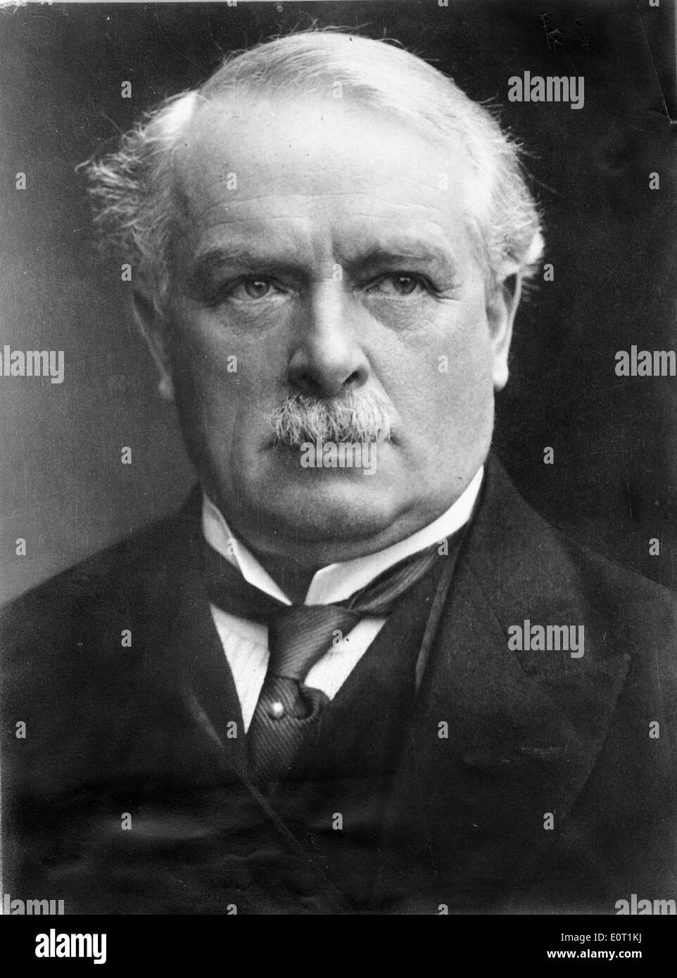 Portrait of Prime Minister David Lloyd George Stock Photo