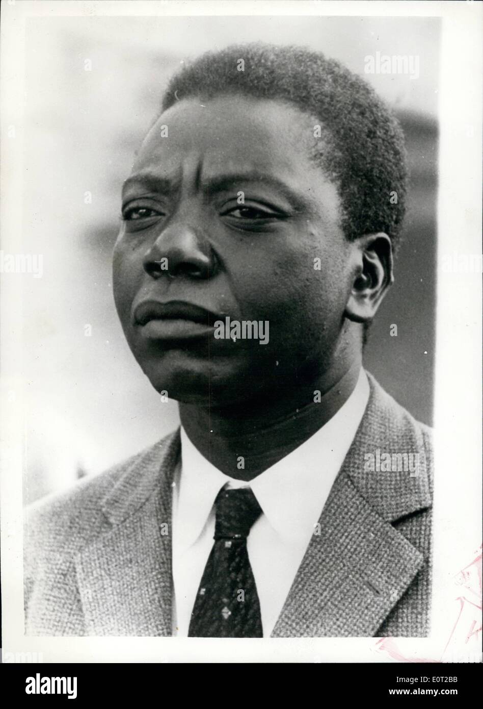 Jul. 07, 1960 - Katanga's Self-Styled President. Mr. Tshombe. Photo shows New portrait of Mr. Tshombe, the self-styled President of Katanga, who recently declared the province independent in defiance of the Congo Central Government. Stock Photo