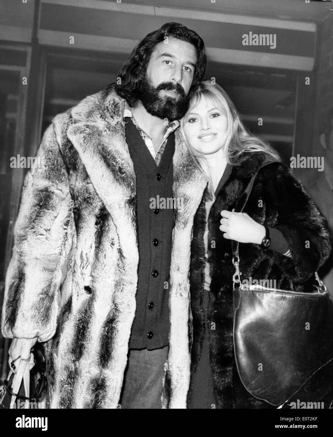 Actors Britt Ekland and Peter Sellers Stock Photo