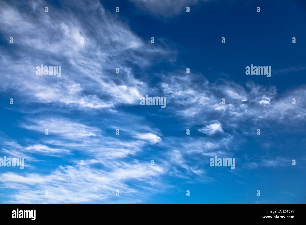 Wolken am Himmel - Clouds in the sky Stock Photo