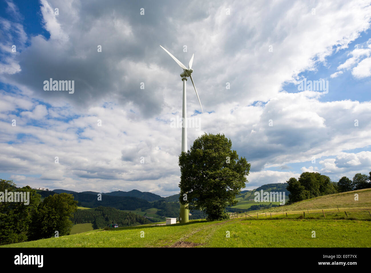 Windenergie, Windrad - Windmill Stock Photo
