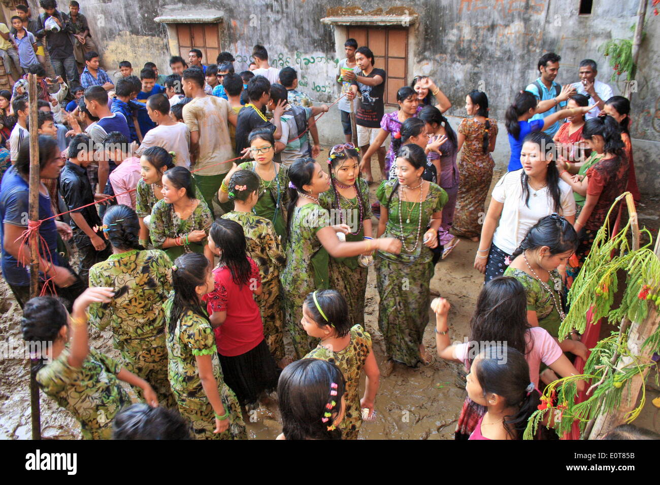 BANDARBAN, BANGLADESHAPRIL 15 Celebration of Sangrai Festival or a