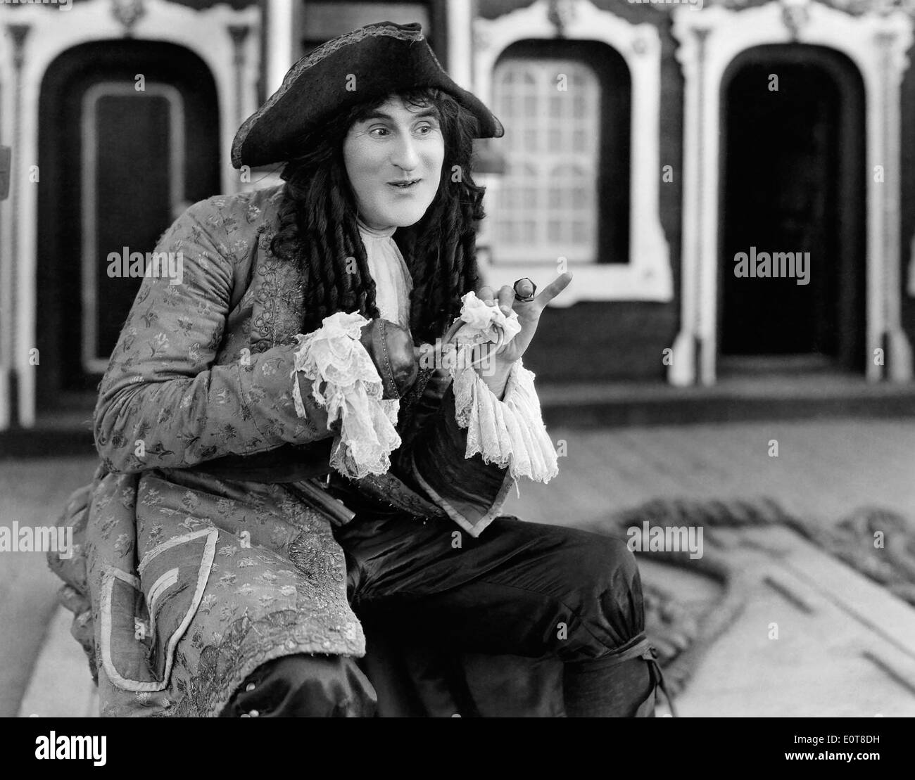 Ernest Torrence, on-set of the Silent Film, 'Peter Pan', 1924 Stock Photo