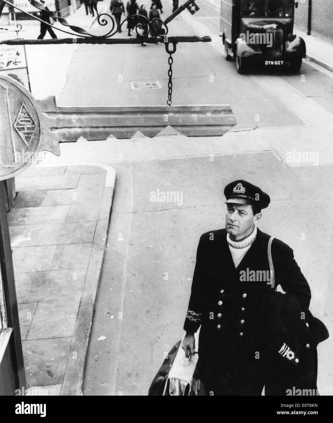 William Holden, on-set of the Film, 'The Key', 1958 Stock Photo