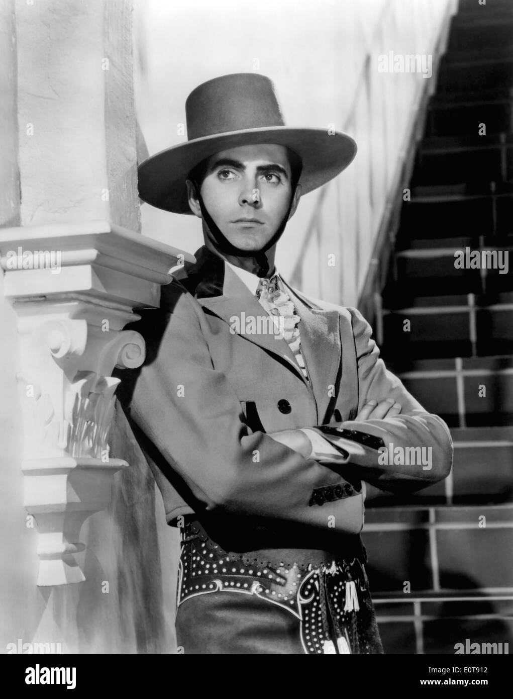 Tyrone Power, on-set of the Film, 'Blood and Sand', 1941 Stock Photo