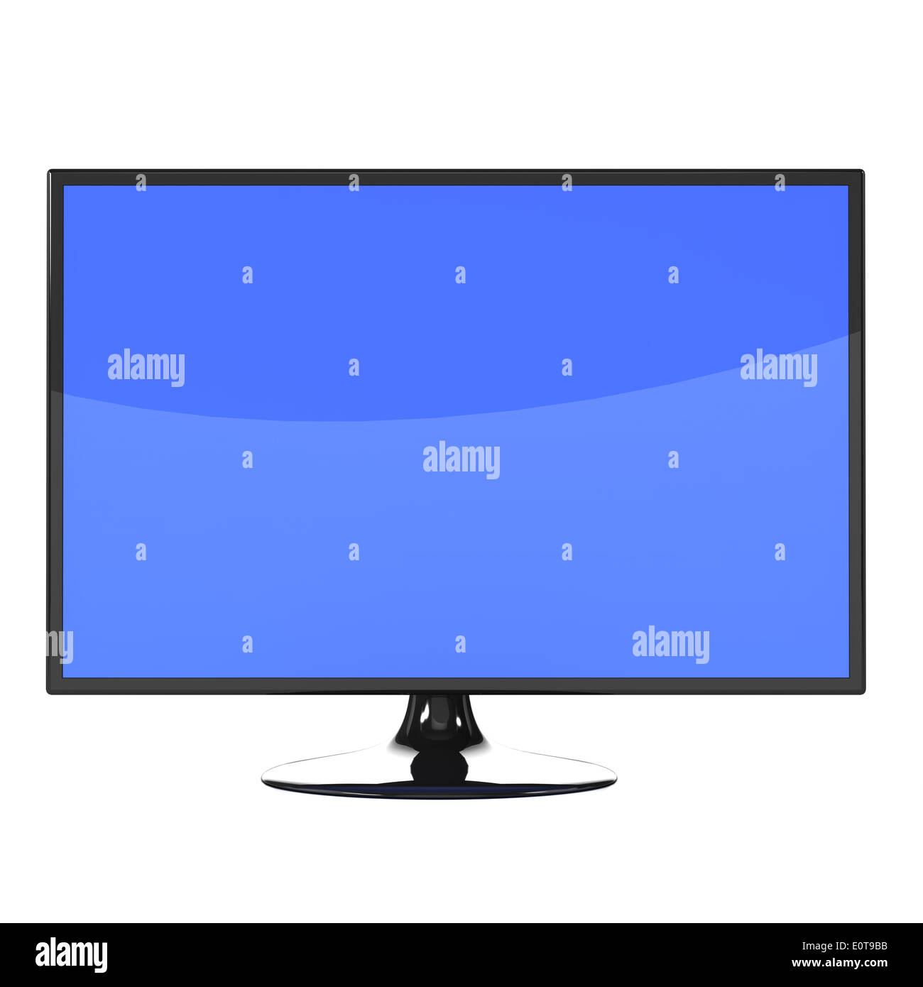 Flatscreen lcd television monitor Stock Photo