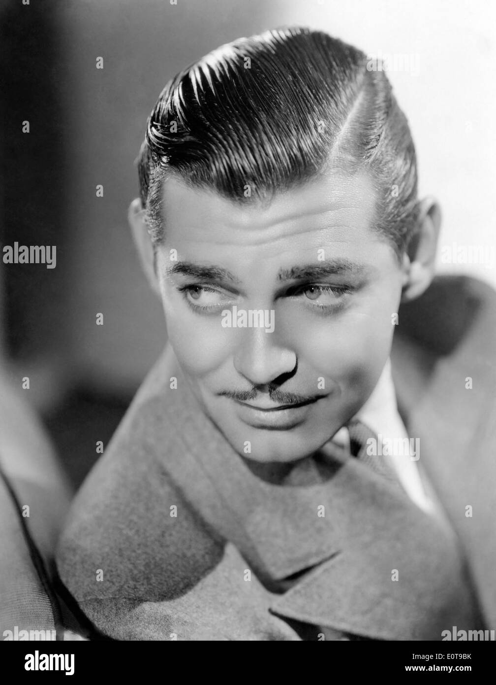 Clark Gable, American Film Actor, Close-Up Portrait, circa 1930's Stock Photo