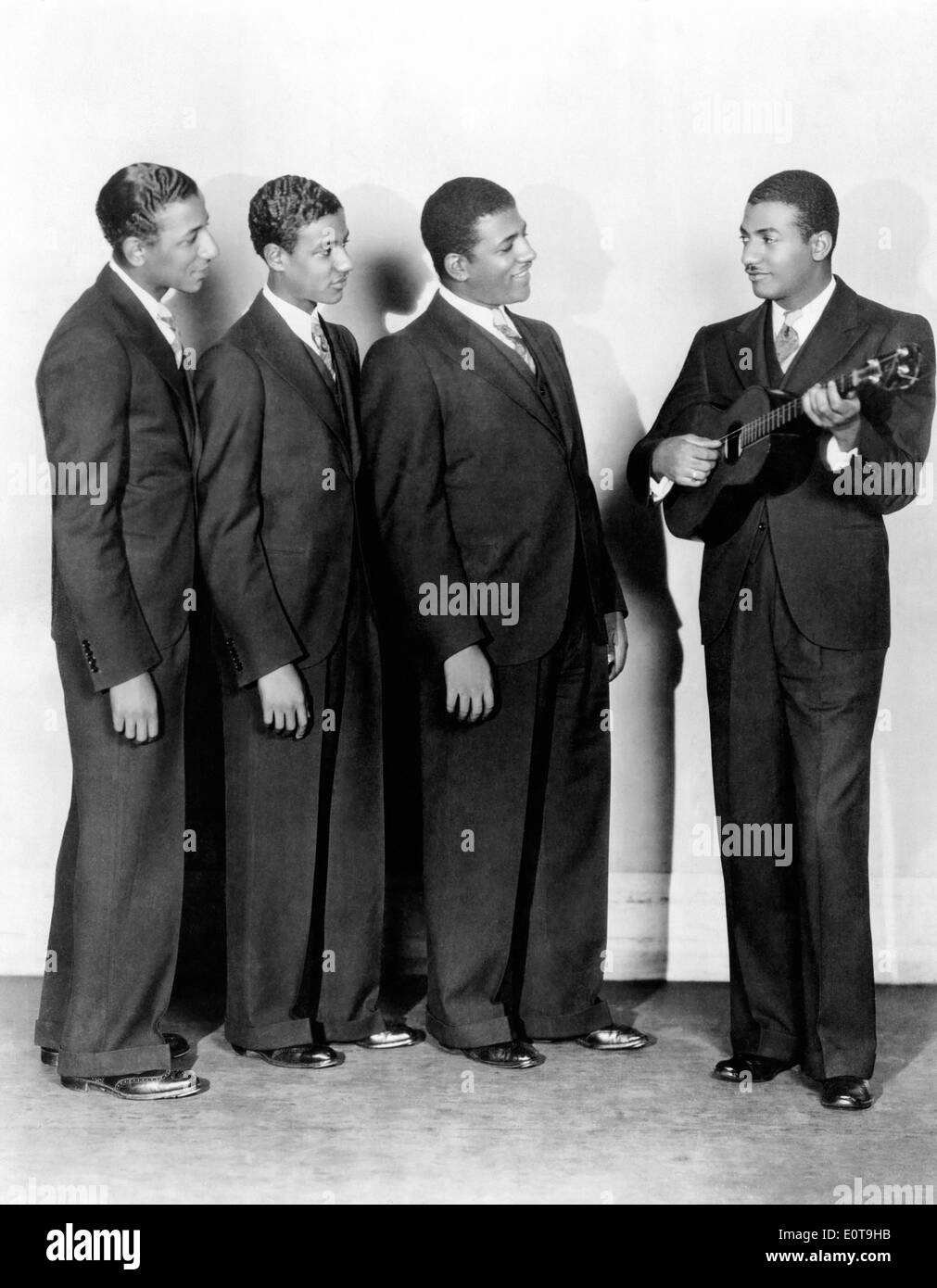 The Mills Brothers, American Jazz and Pop Vocal Quartet, Studio Portrait, circa 1930 Stock Photo