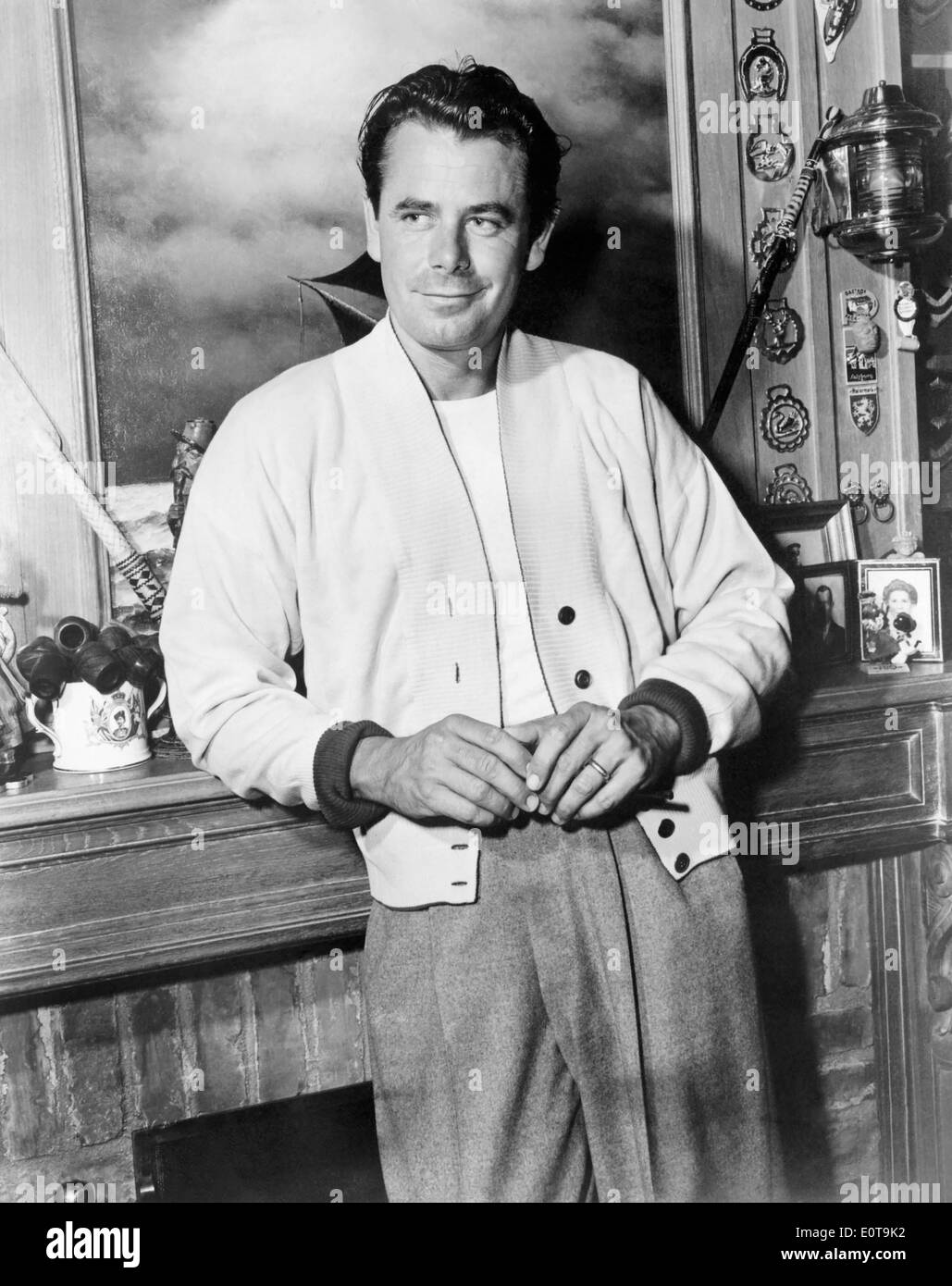 Glenn Ford, Publicity Portrait, on-set of the Film, '3:10 to Yuma', 1957 Stock Photo