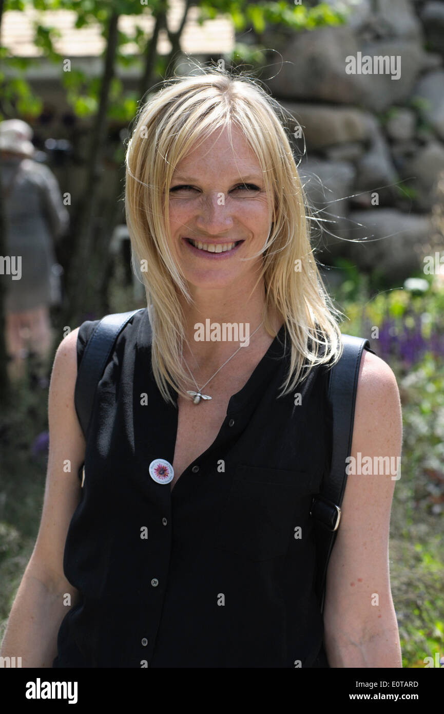 London, UK. 19th May, 2014. 2014 RHS Chelsea Flower Show. Jo Whiley