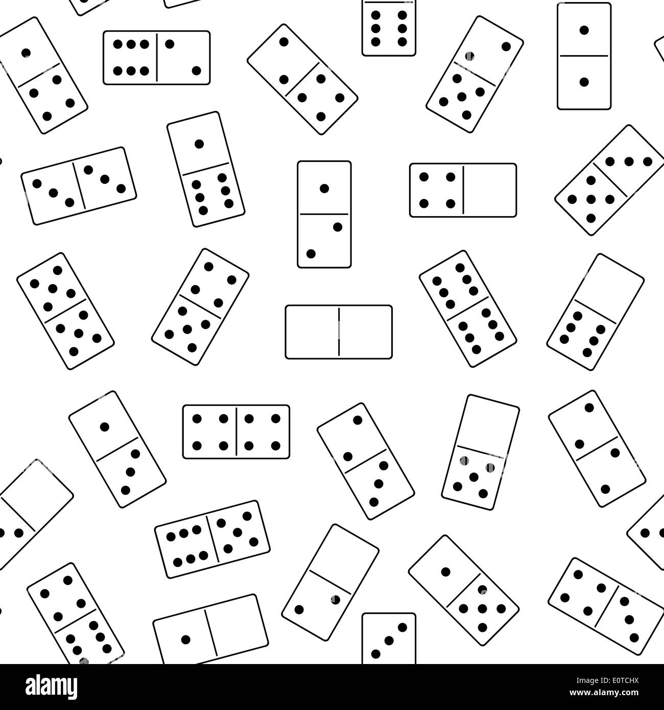 Seamless domino background Stock Photo