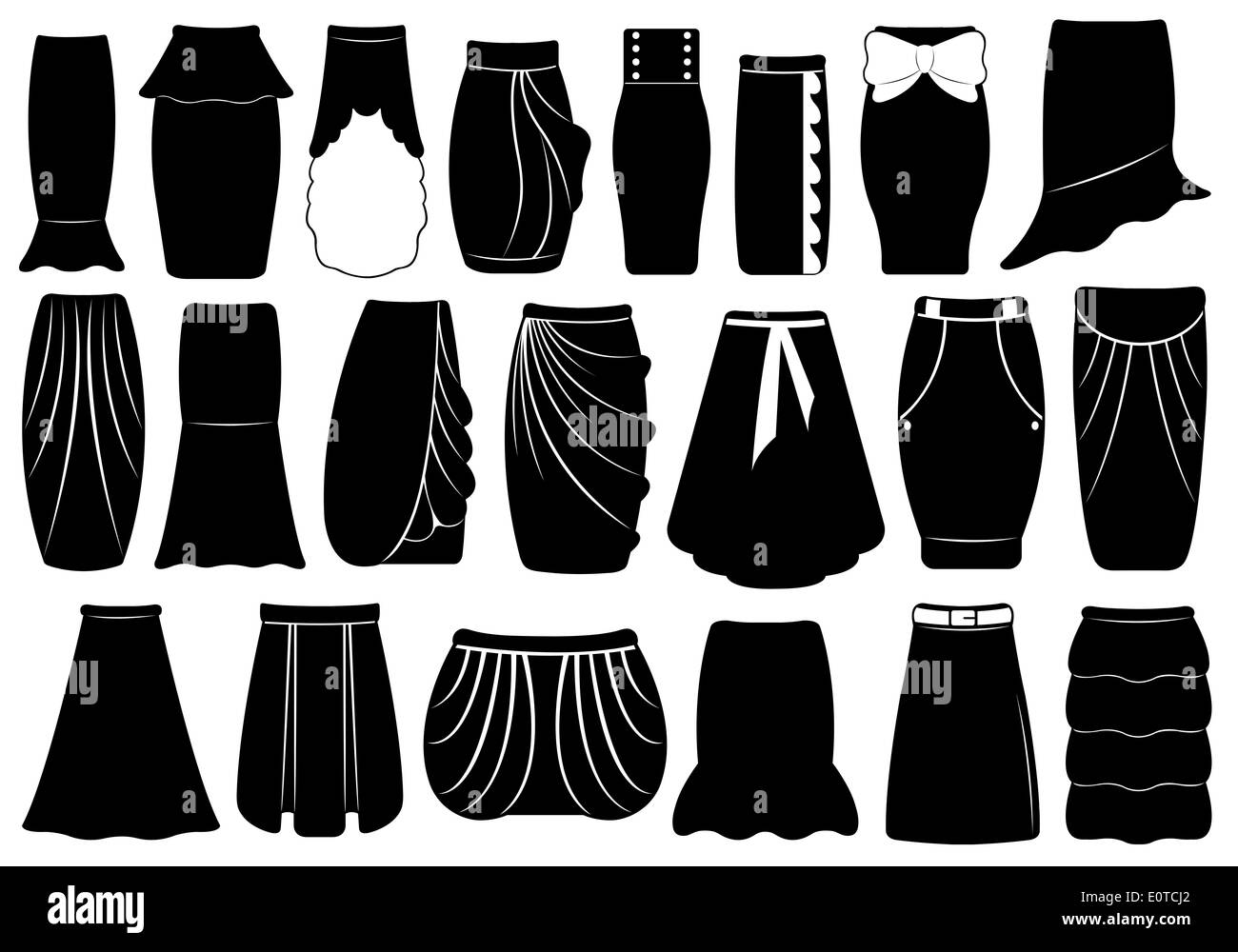Black flared skirt hi-res stock photography and images - Alamy
