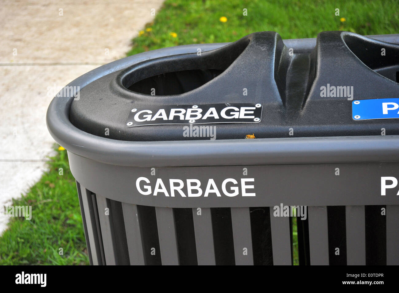 A recycling bin in London Ontario Stock Photo Alamy