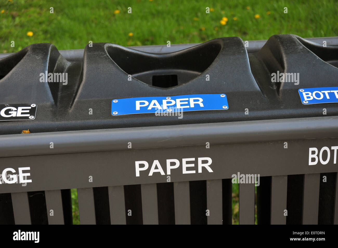 A recycling bin in London Ontario Stock Photo Alamy