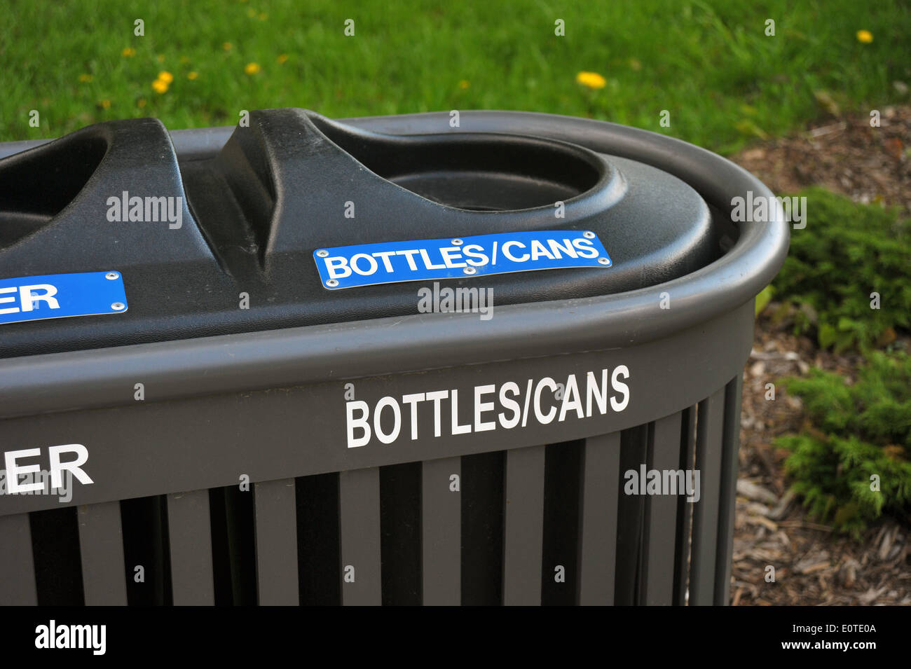 A recycling bin in London Ontario Stock Photo Alamy