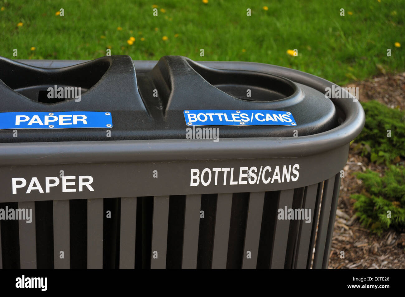 A recycling bin in London Ontario Stock Photo Alamy