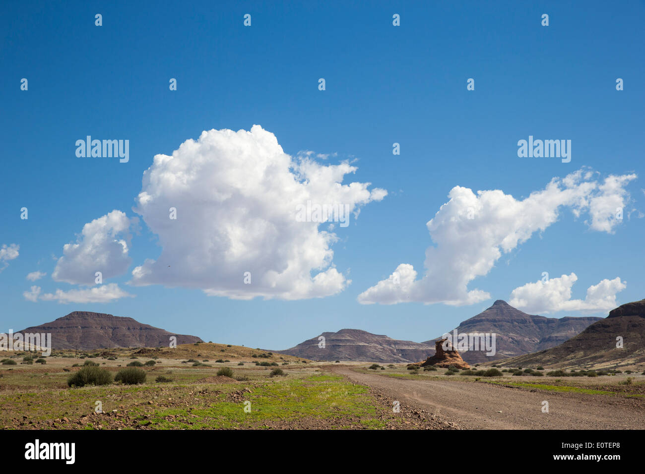 Landscape on the road through Damaraland Stock Photo