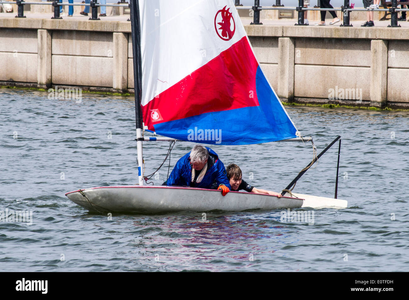 Dinghy racing with the West Cheshire Sailing Club on New Brighton ...