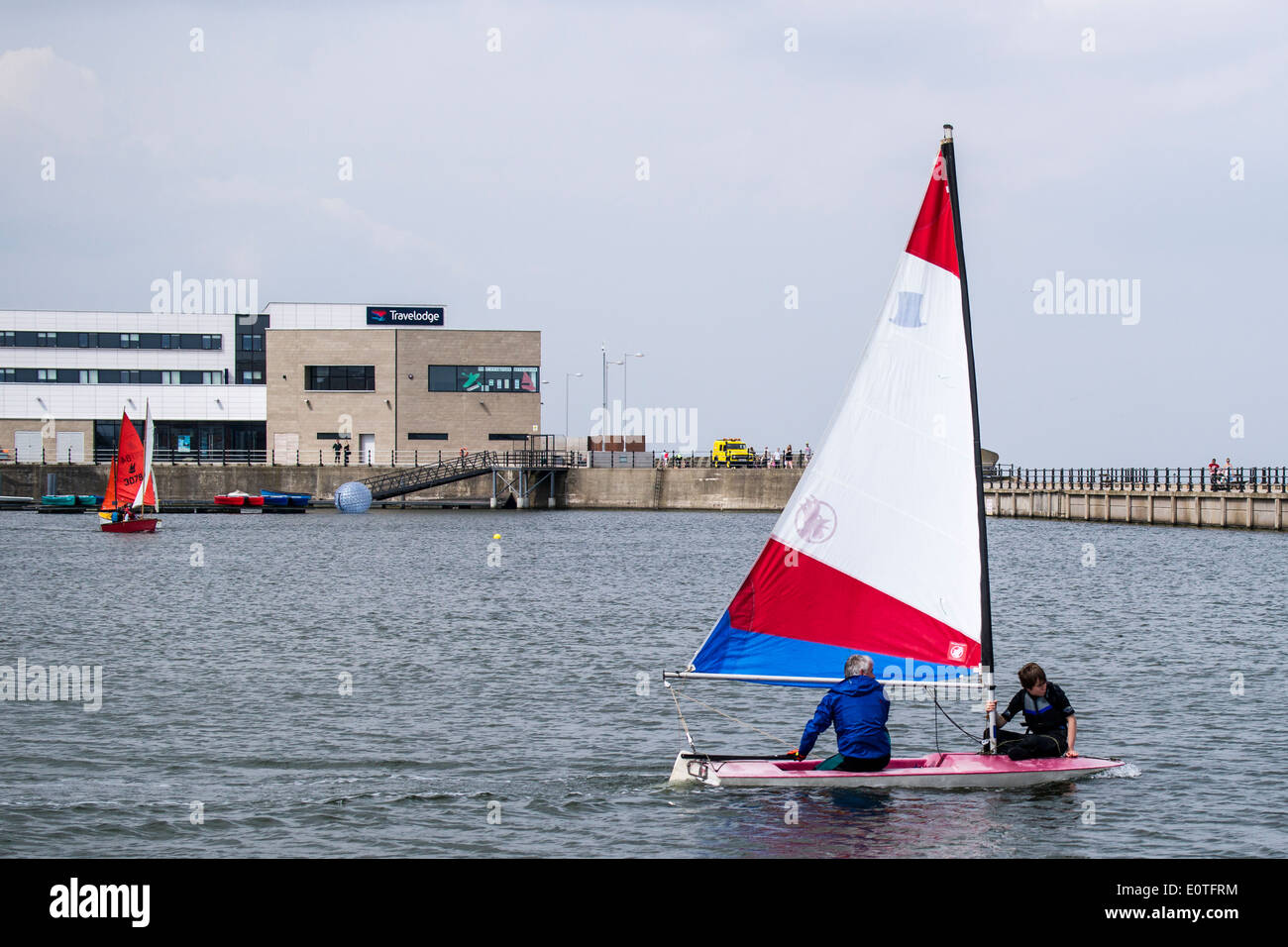 Dinghy racing with the West Cheshire Sailing Club on New Brighton